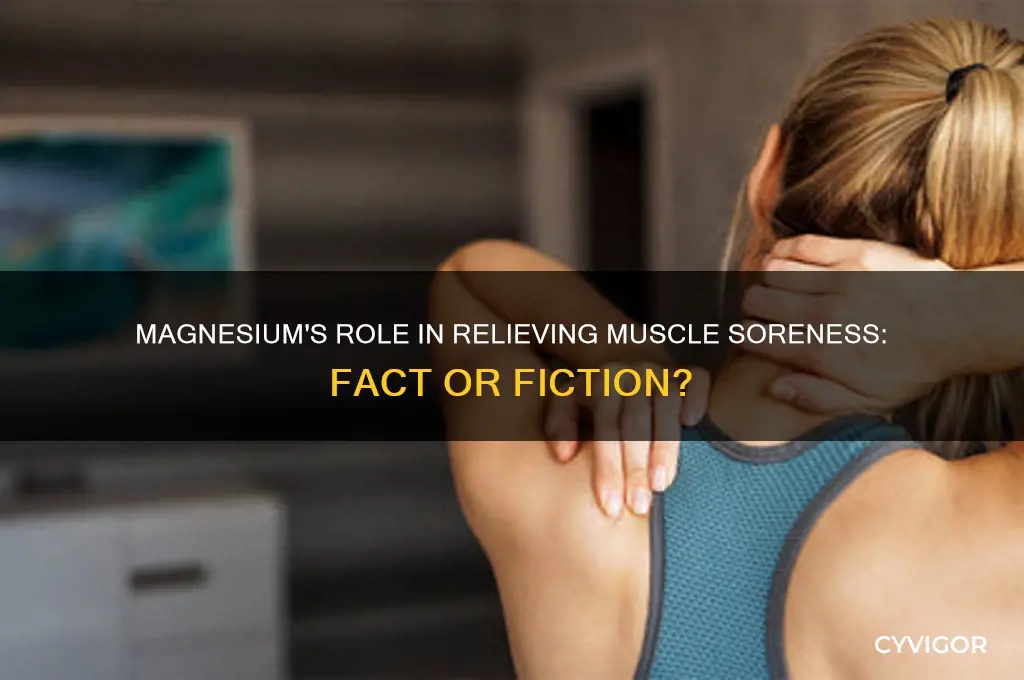 is magnesium good for muscle soreness