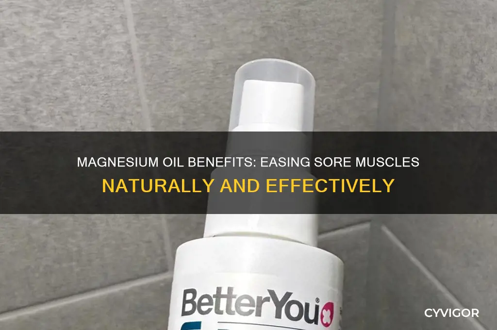 is magnesium oil good for sore muscles