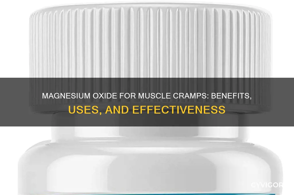 is magnesium oxide good for muscle cramps