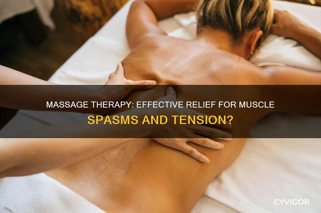 is massage good for muscle spasm