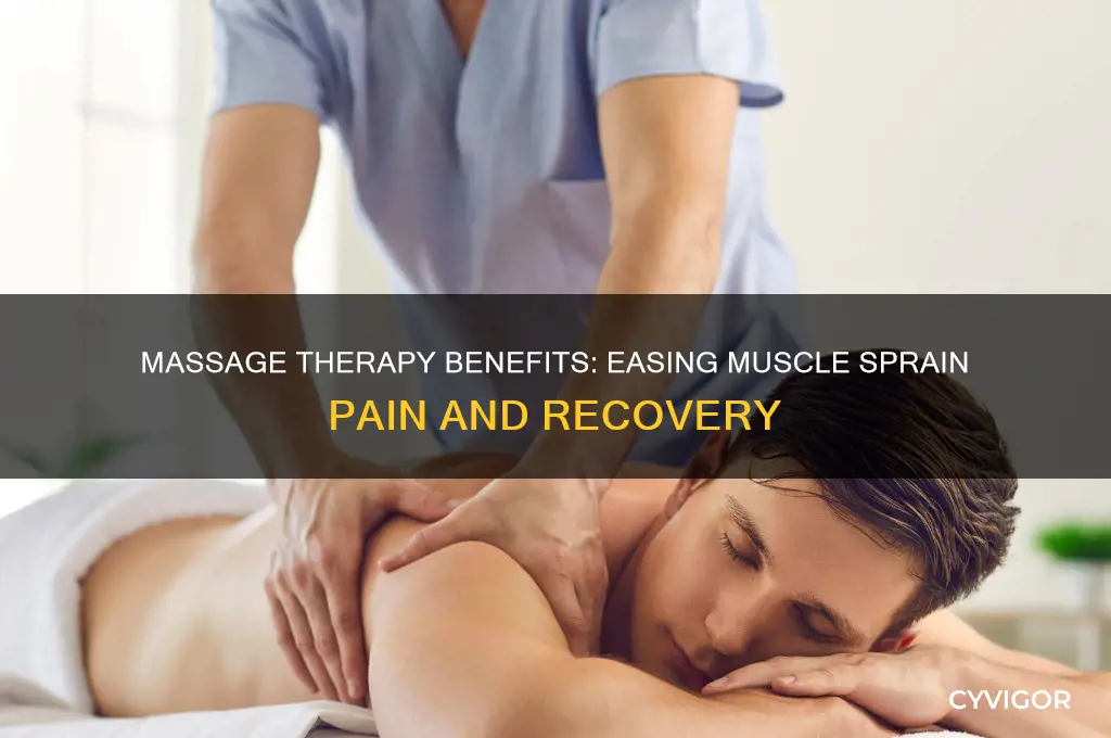 is massage good for muscle sprain