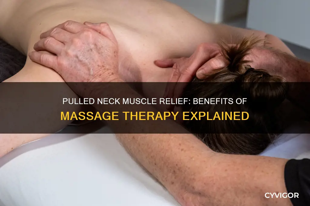 is massage good for pulled neck muscle