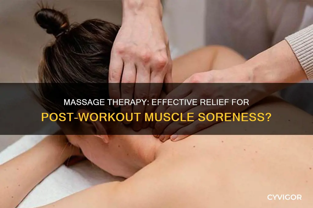 is massage good for sore muscles after workout