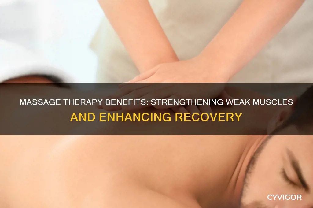 is massage good for weak muscles