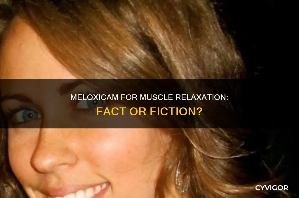 is meloxicam considered as muscle relaxation