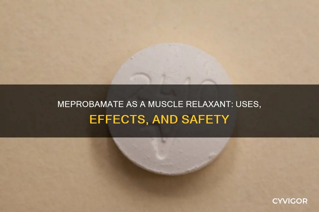is meprobamate a muscle relaxant