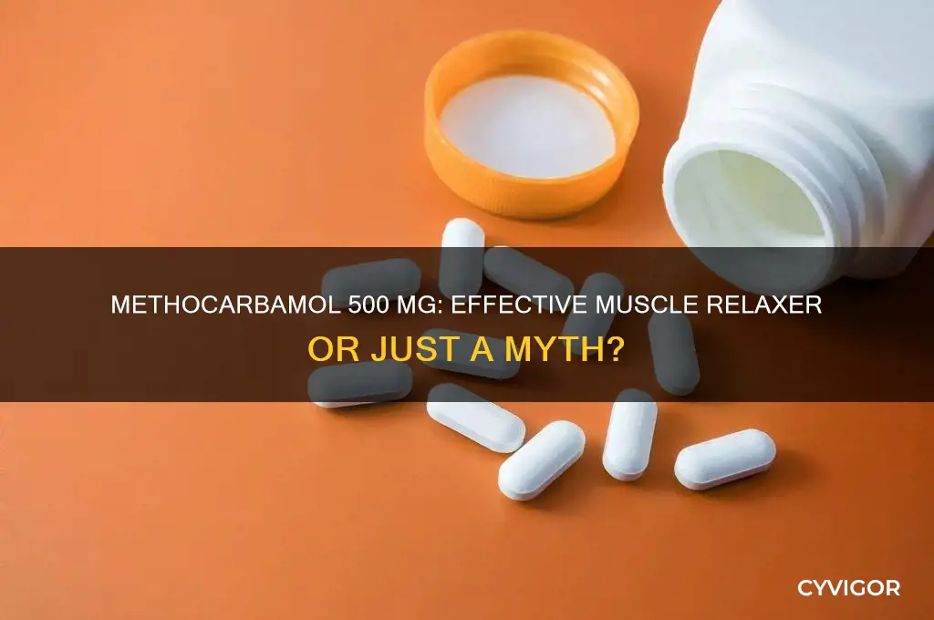 is methocarbamol 500 mg a muscle relaxer
