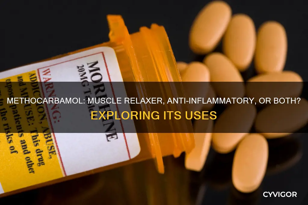 is methocarbamol a muscle relaxer or anti-inflammatory