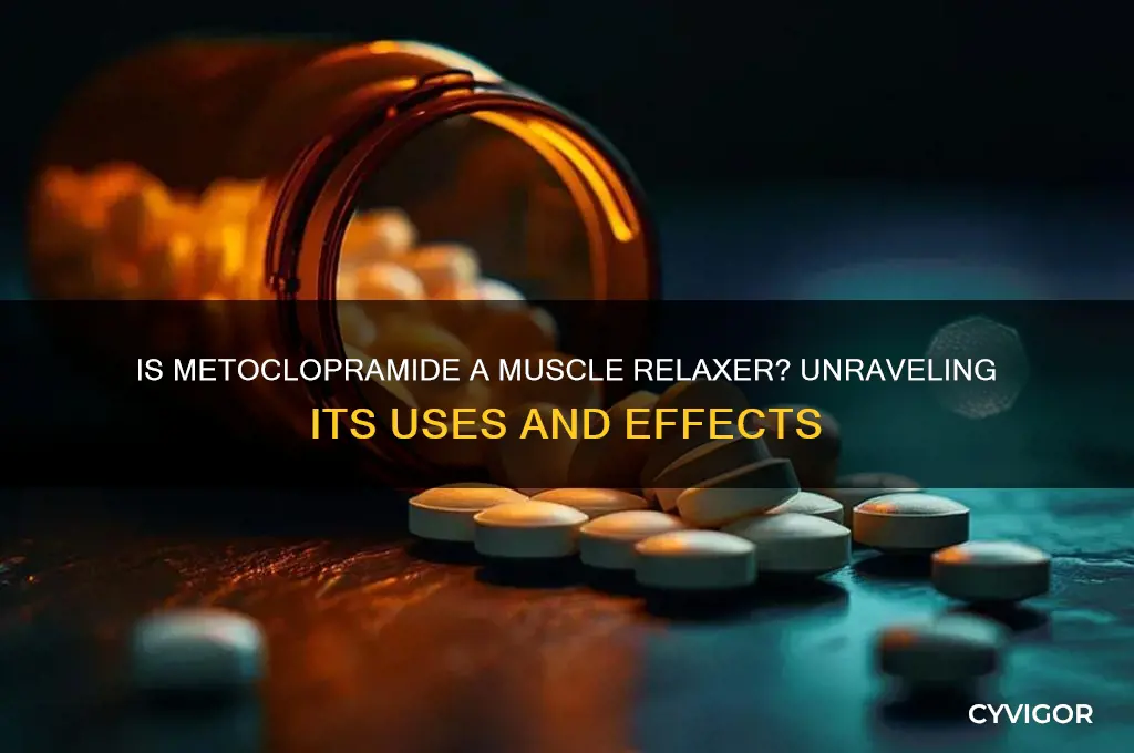 is metoclopramide a muscle relaxer