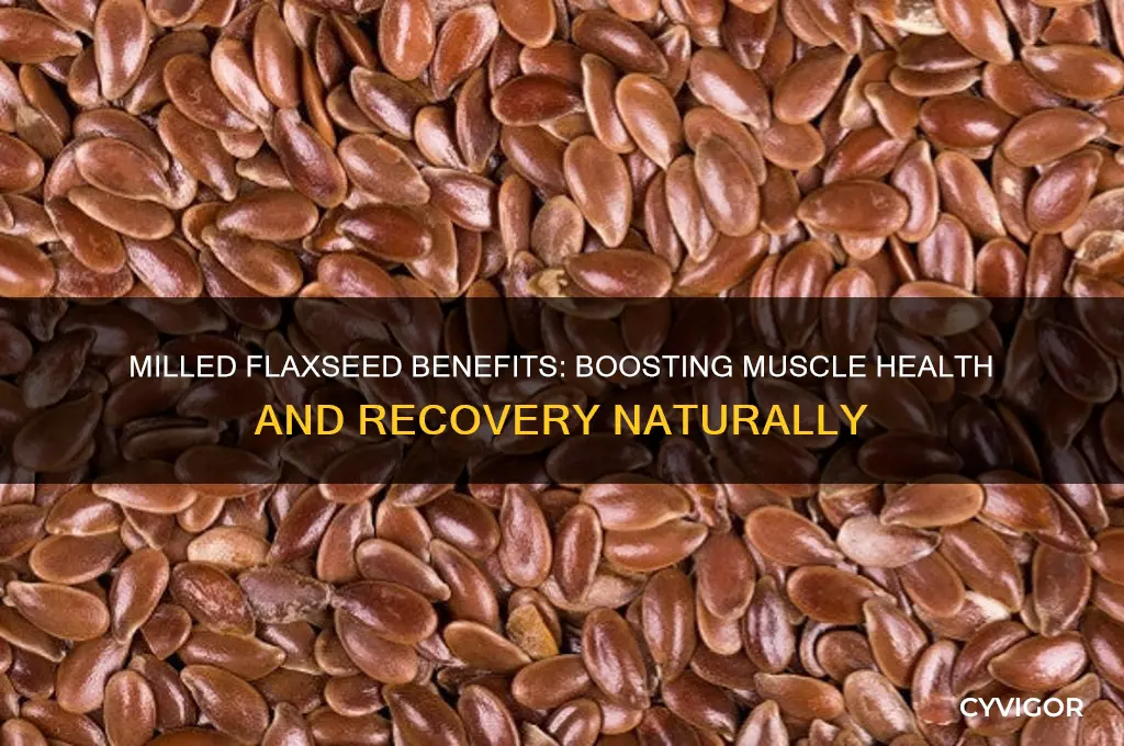 is milled flaxseed good for your muscles