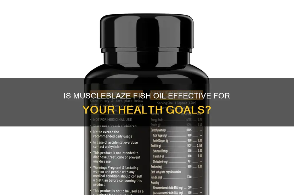is muscle blaze fish oil good