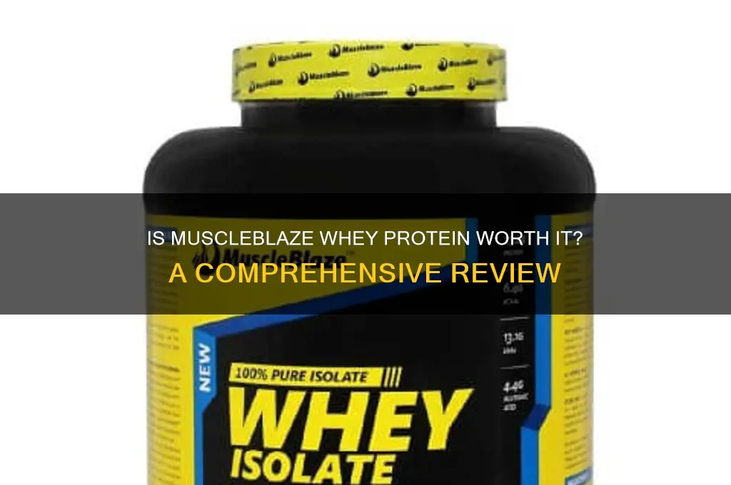 is muscle blaze whey protein good