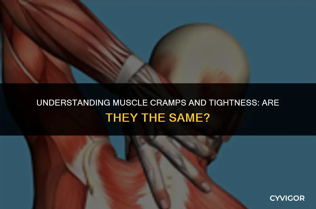 is muscle cramp the same as muscle tightness
