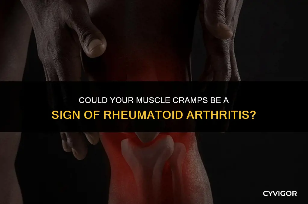 is muscle cramping a sign of rheumatoid arthritis