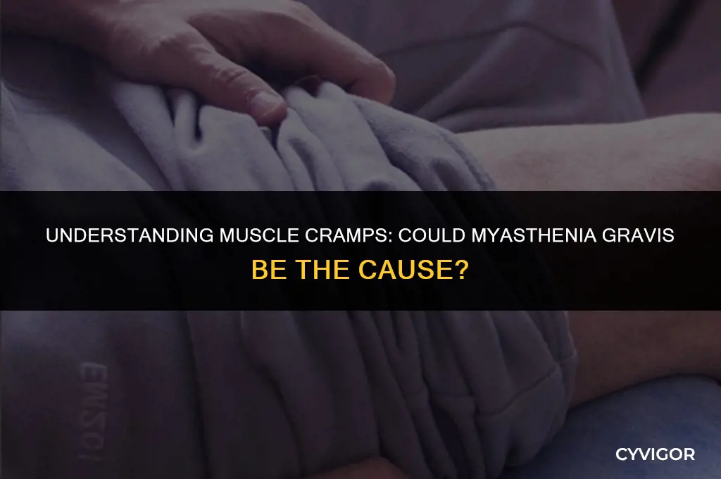 is muscle cramping a symptom of myasthenia gravis