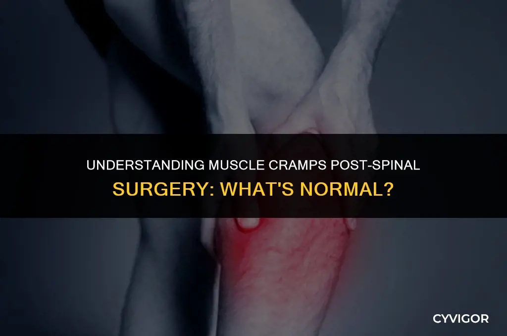 is muscle cramping normal after spinal surgery