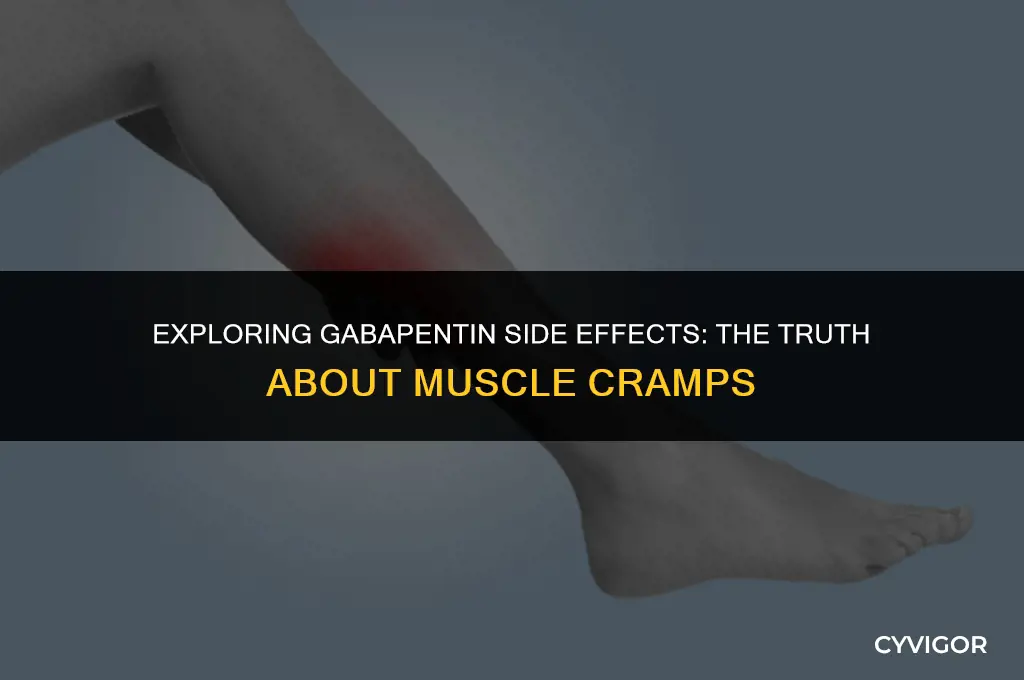 is muscle cramps a side effect of gabapentin