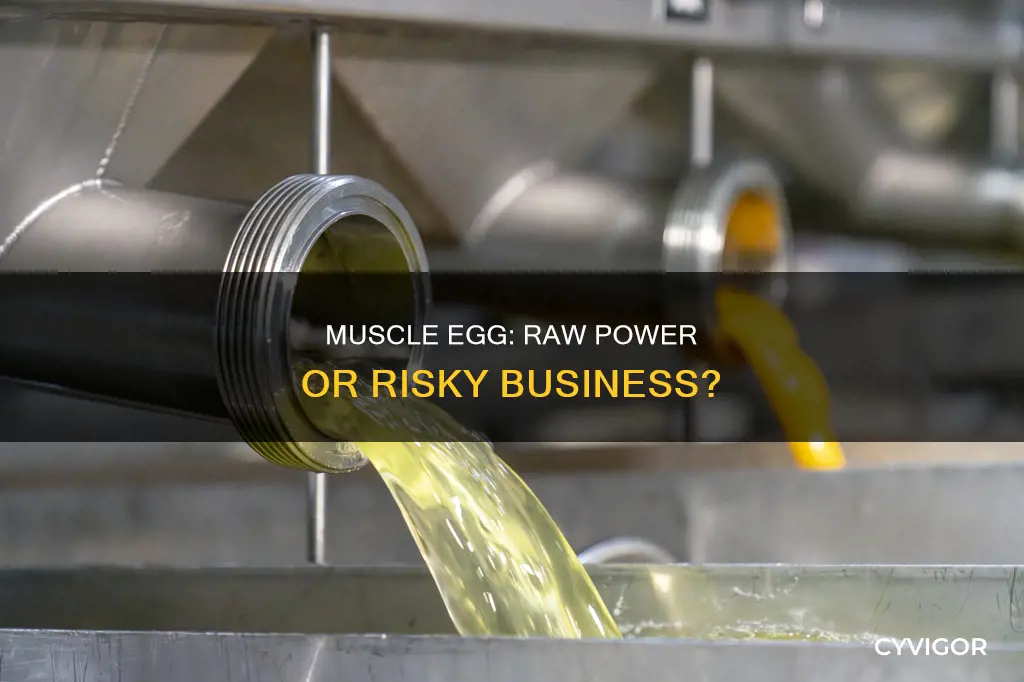 is muscle egg raw