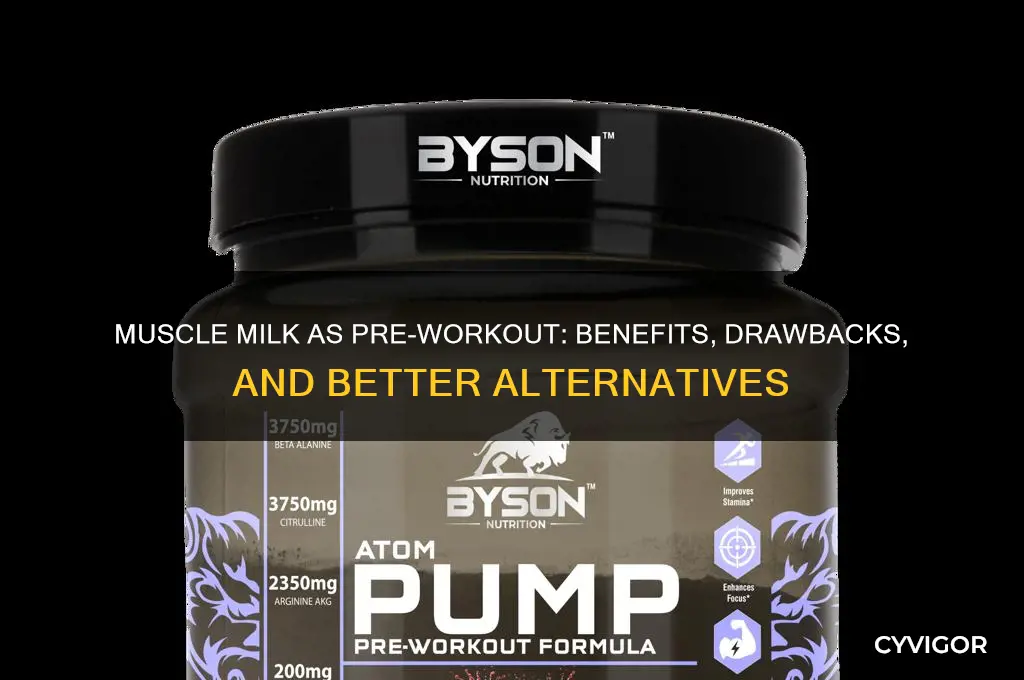 is muscle milk a good pre workout drink