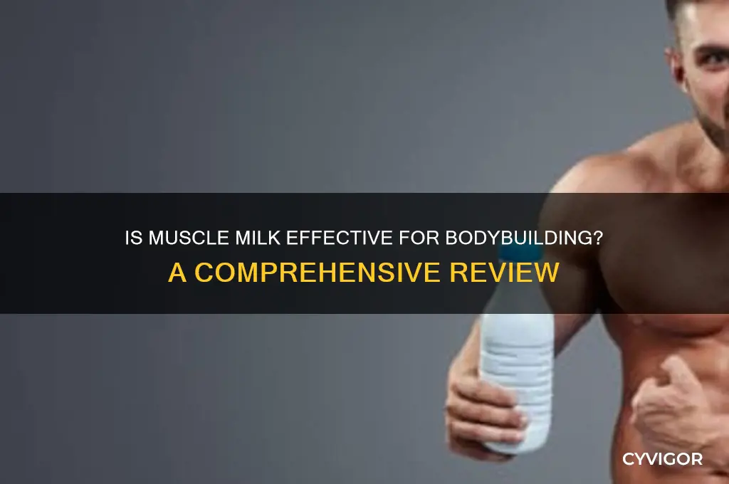 is muscle milk any good bodybuilding