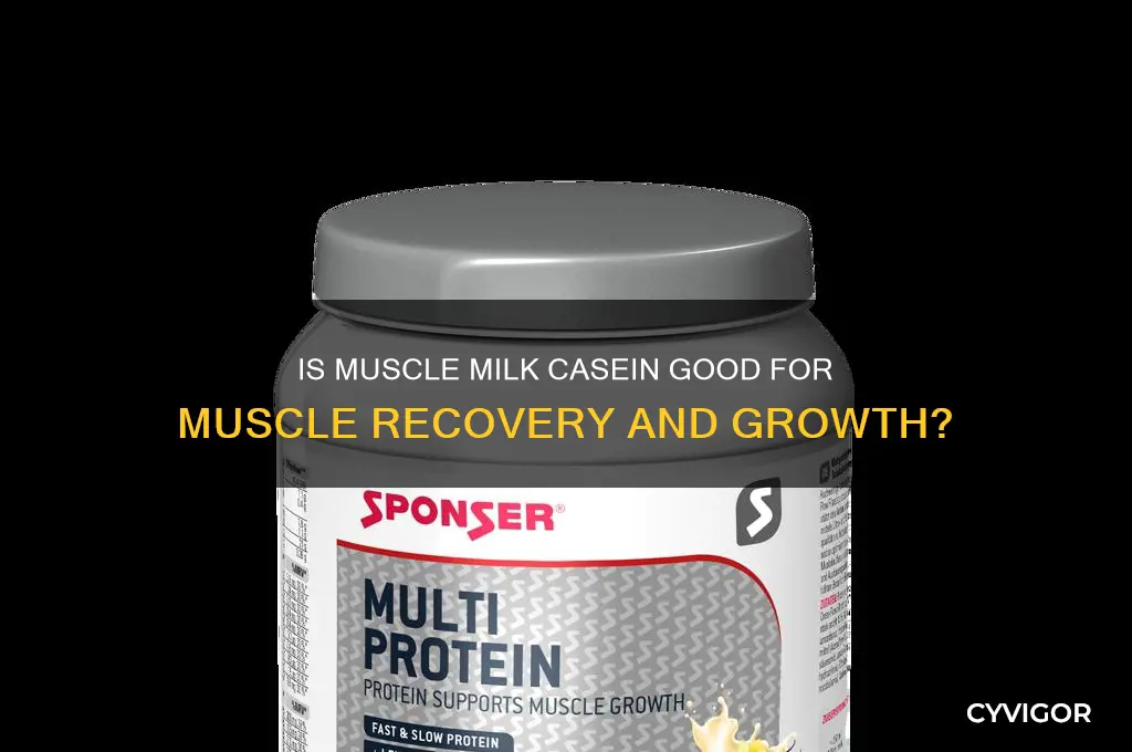 is muscle milk casein good