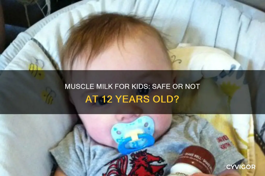 is muscle milk good for 12 year olds