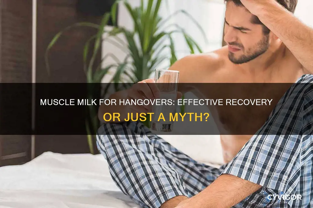 is muscle milk good for hangovers