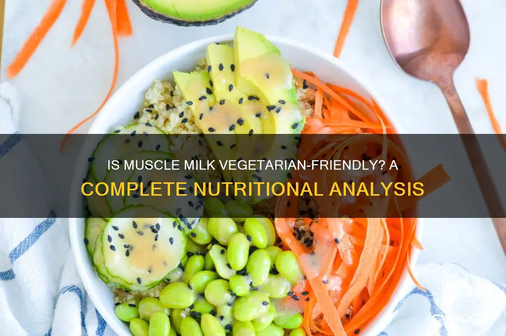 is muscle milk good for vegetarians