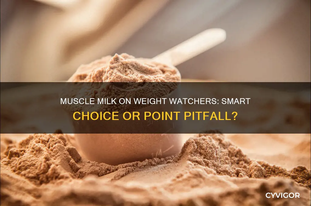 is muscle milk good on weight watchers