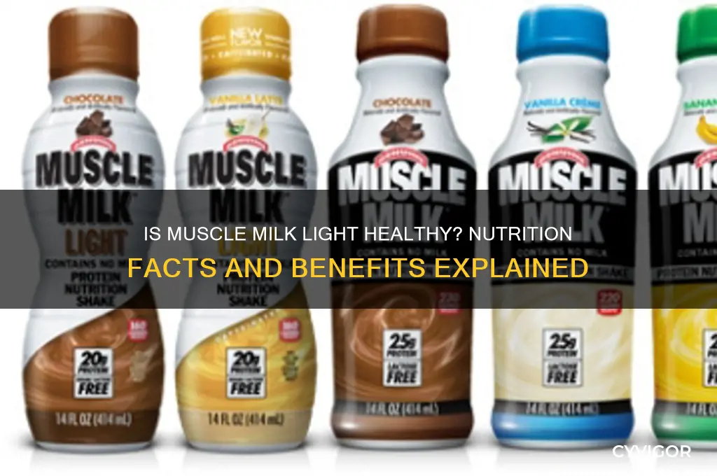 is muscle milk light good for you