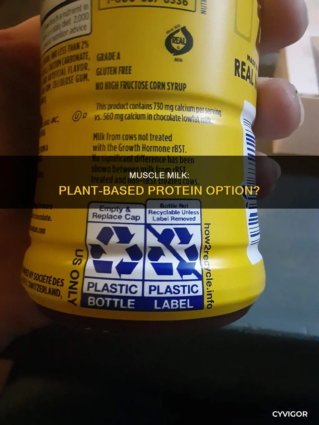 is muscle milk plant based