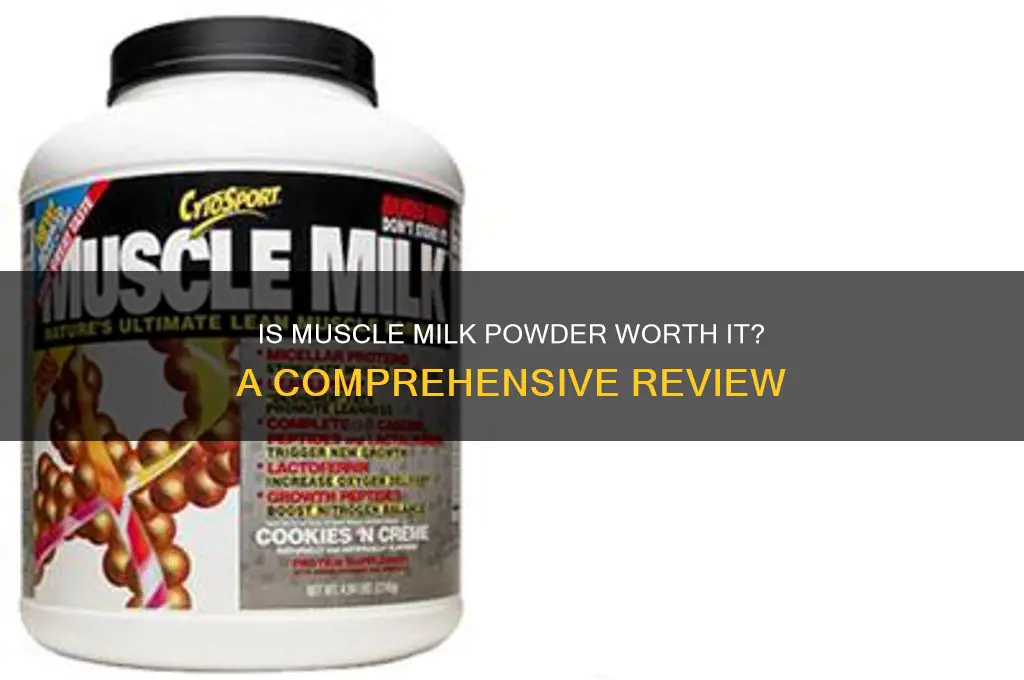 is muscle milk powder any good
