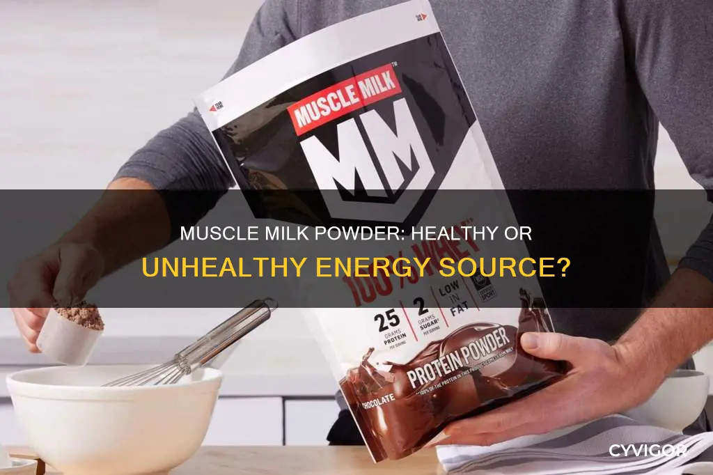 is muscle milk powder unhealthy