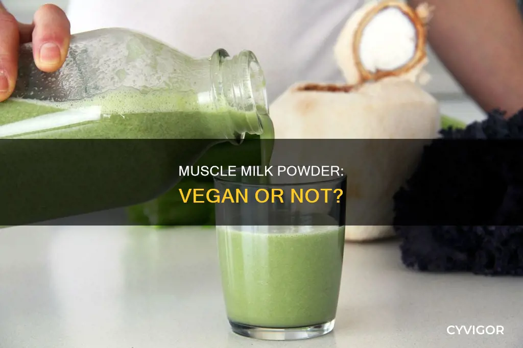 is muscle milk powder vegan