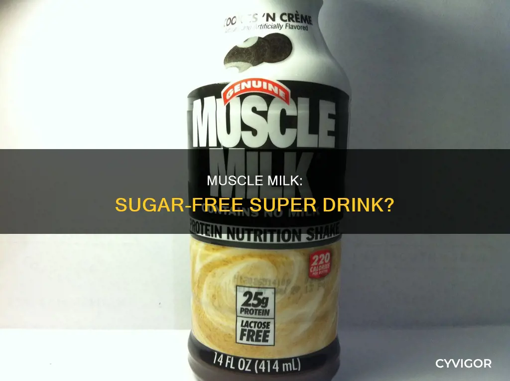 is muscle milk sugar free