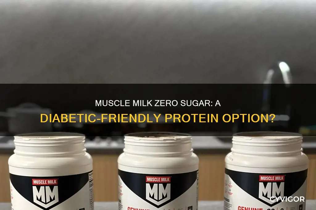 is muscle milk zero sugar good for diabetics
