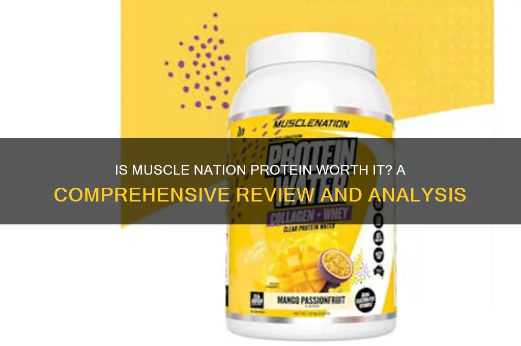 is muscle nation protein good