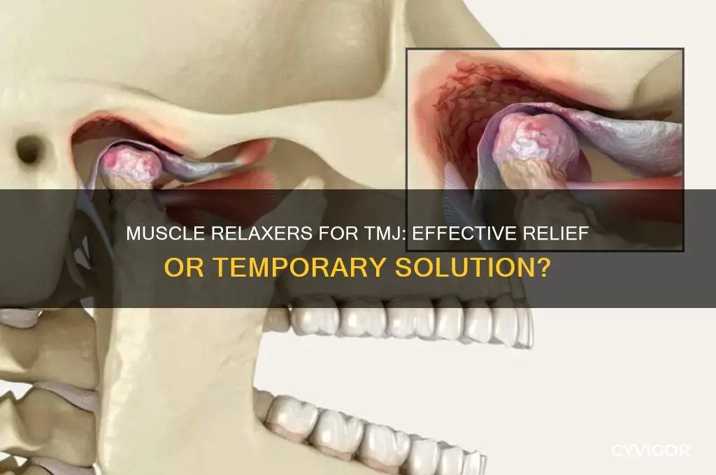 is muscle relaxer good for tmj