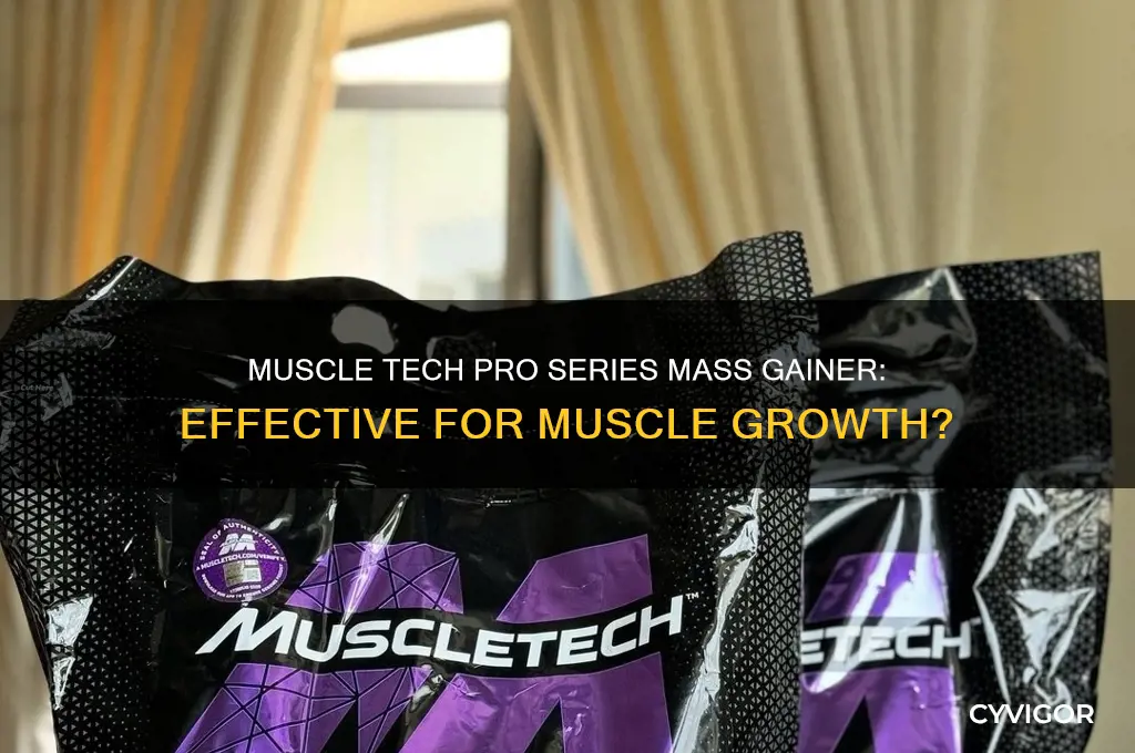 is muscle tech pro series mass gainer