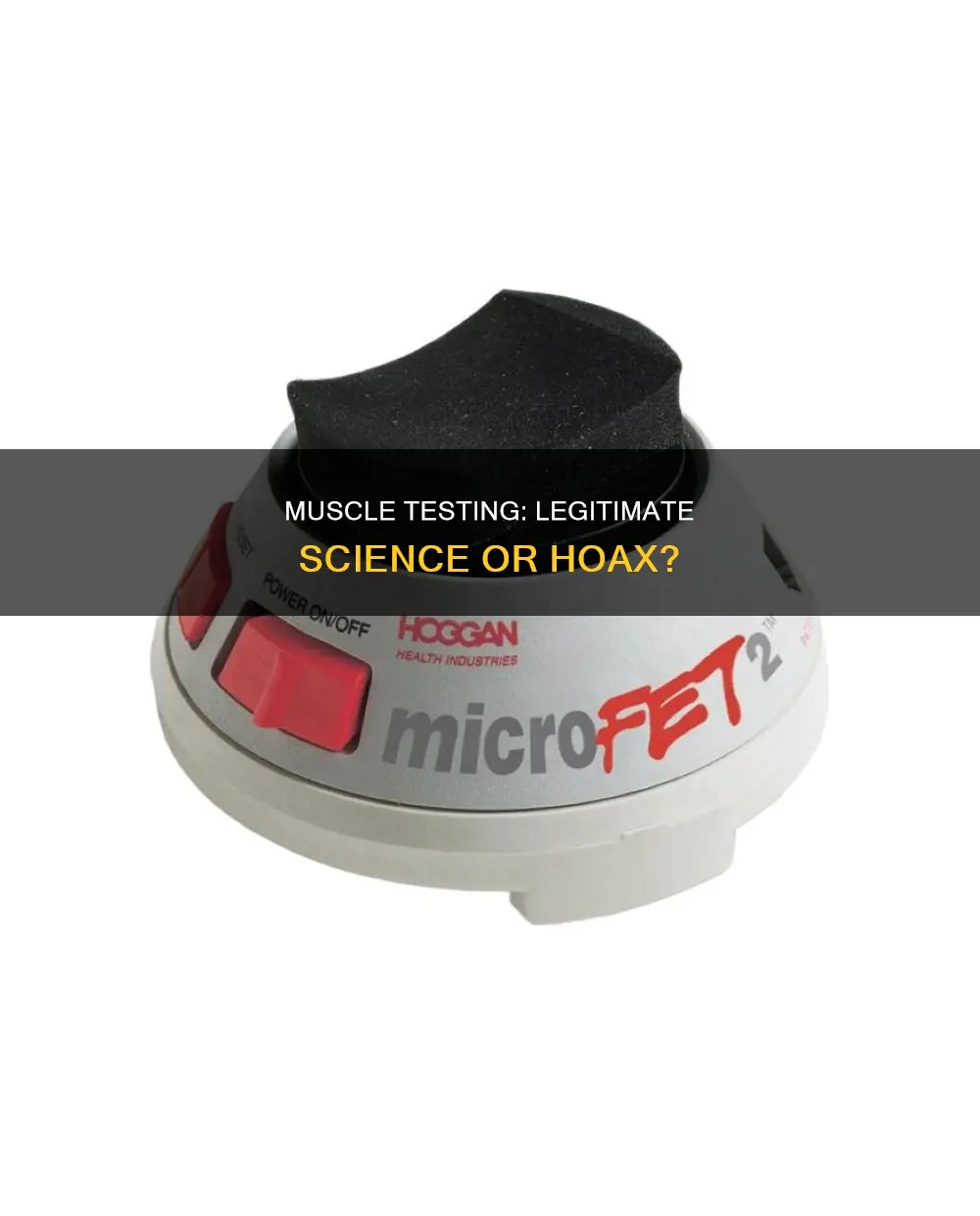 is muscle testing a hoax
