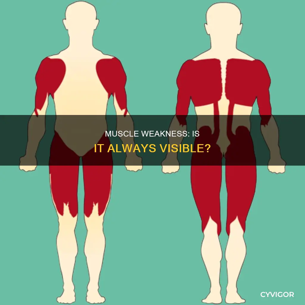 is muscle weakness obvious