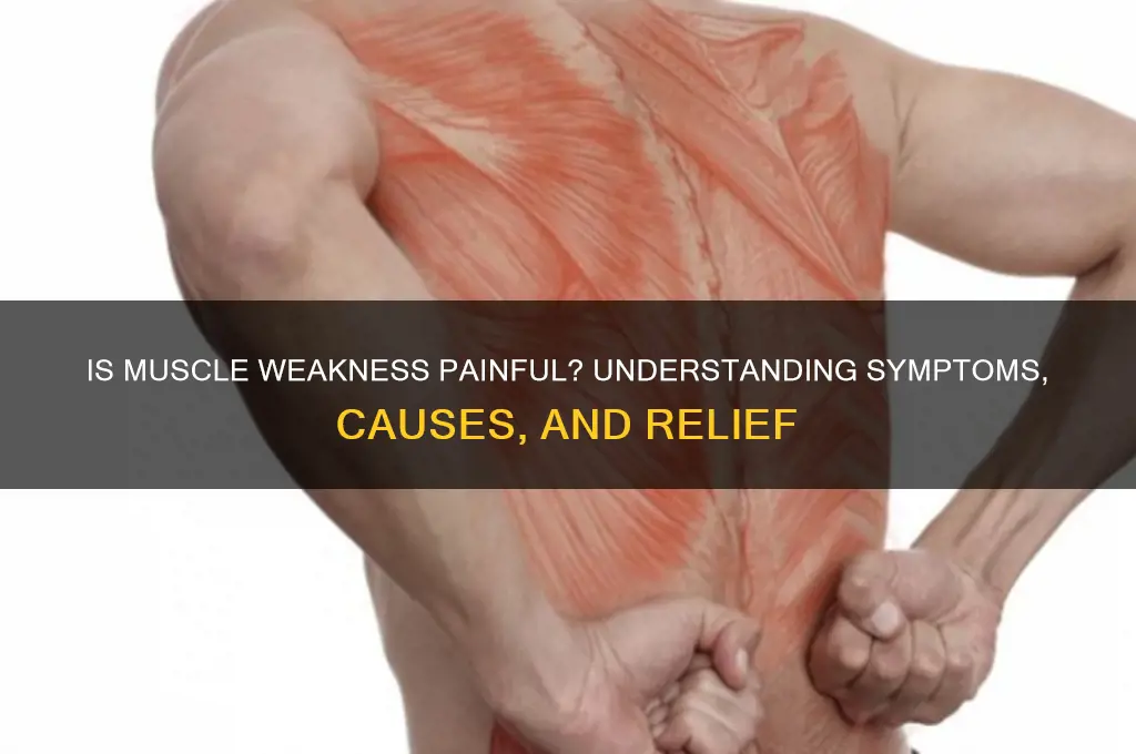 is muscle weakness painful