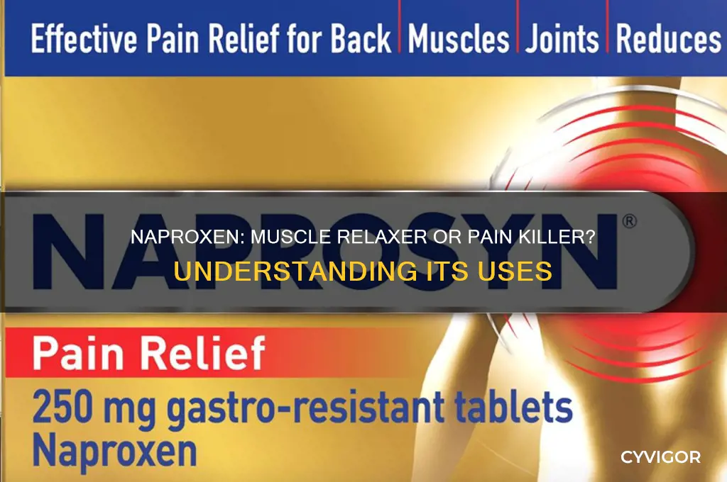is naproxen a muscle relaxer or pain killer
