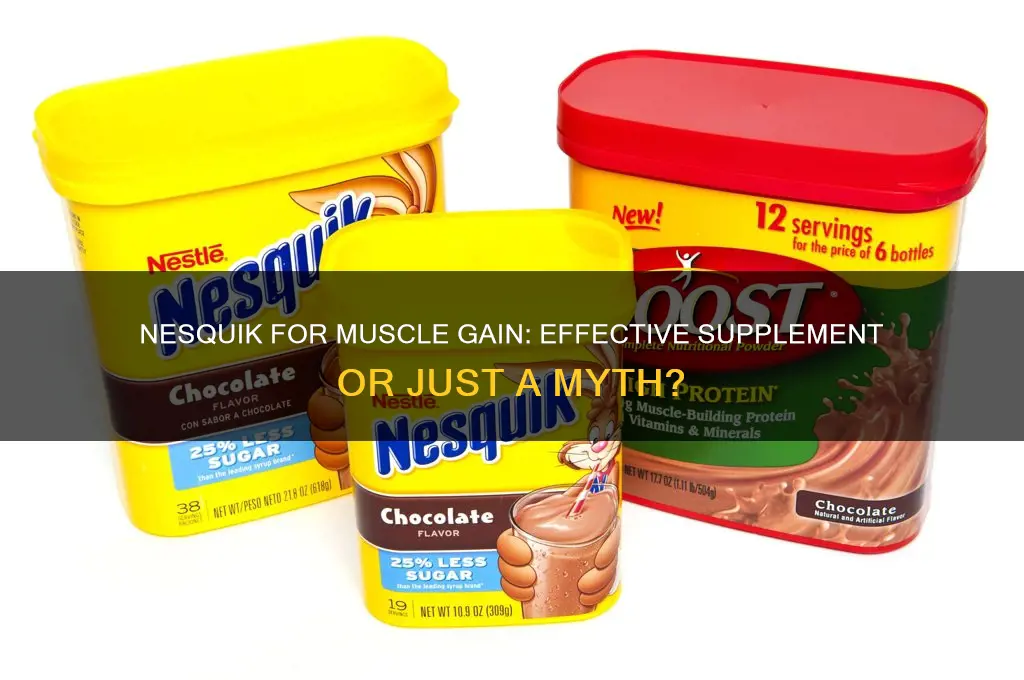 is nesquik good for muscle gain