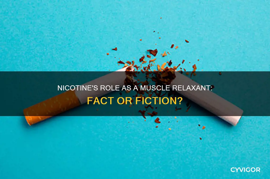is nicotine a muscle relaxant