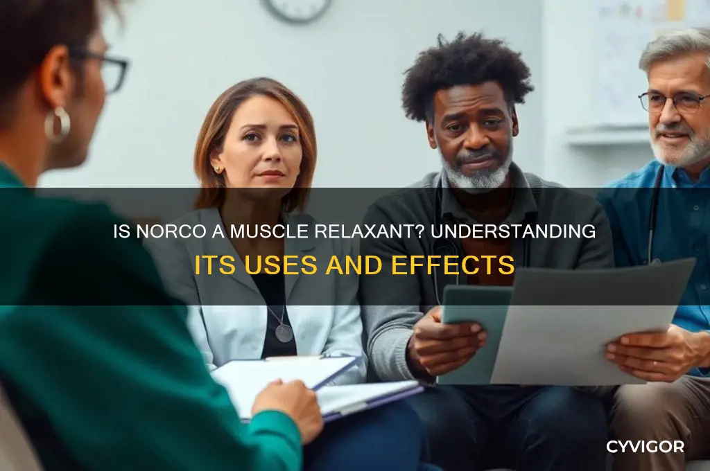is norco a muscle relaxant