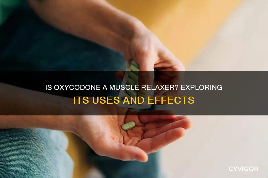 is oxy a muscle relaxer