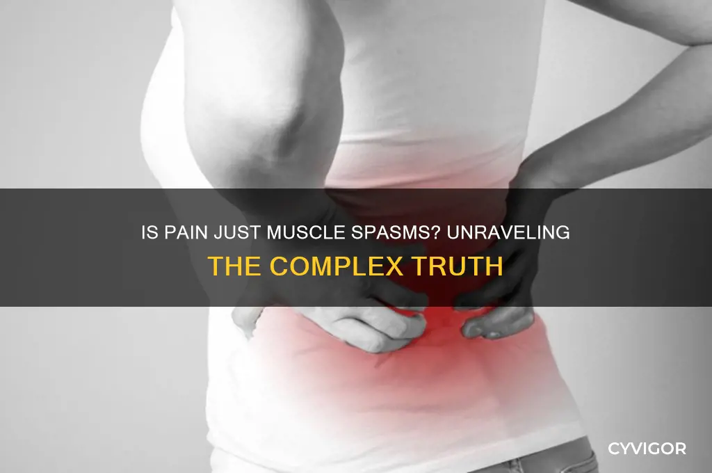 is pain just muscle spasps
