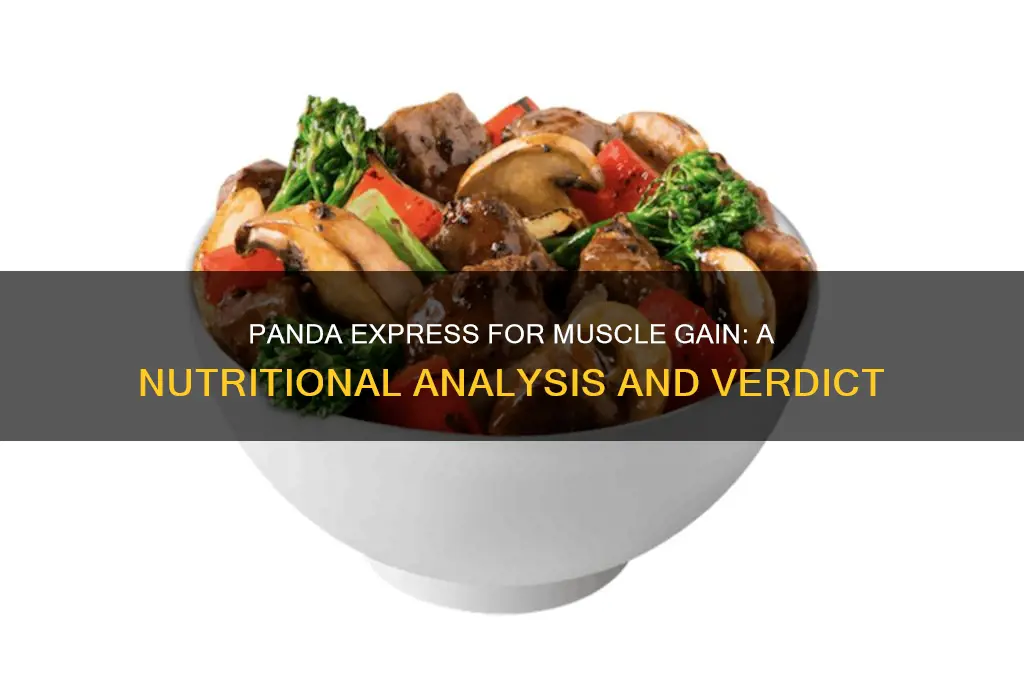 is panda express good for muscle gain