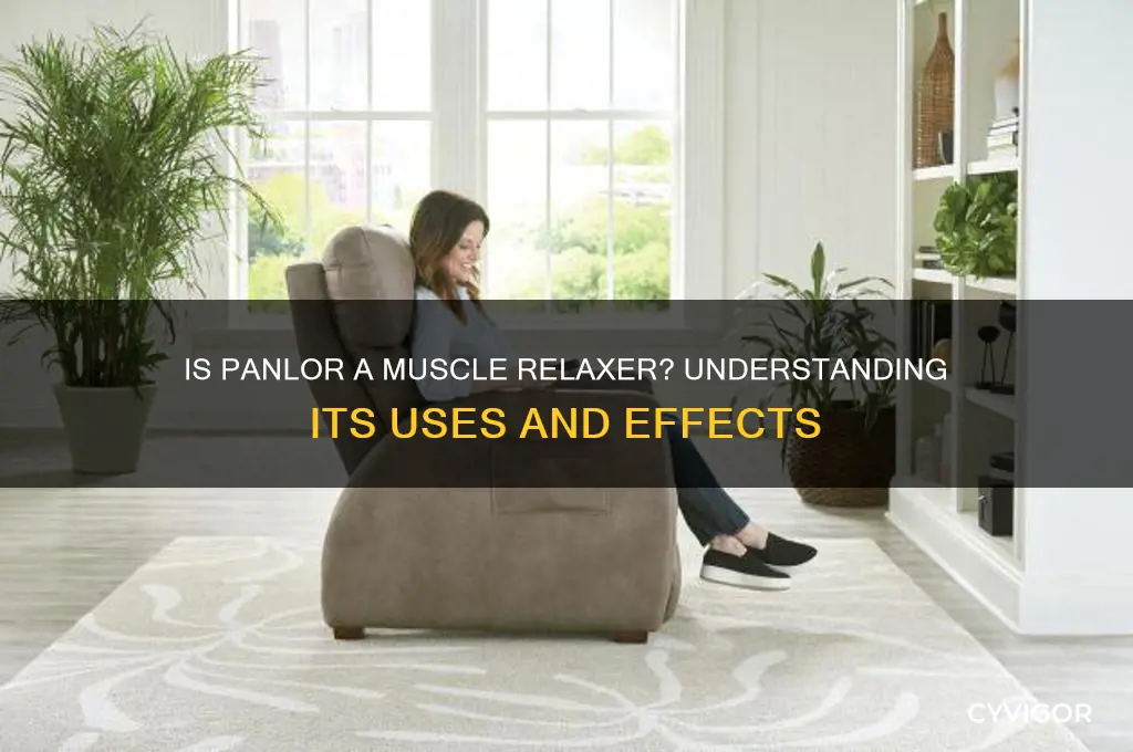 is panlor a muscle relaxer